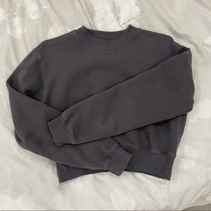 TNA cozyAF fleece cropped sweatshirt